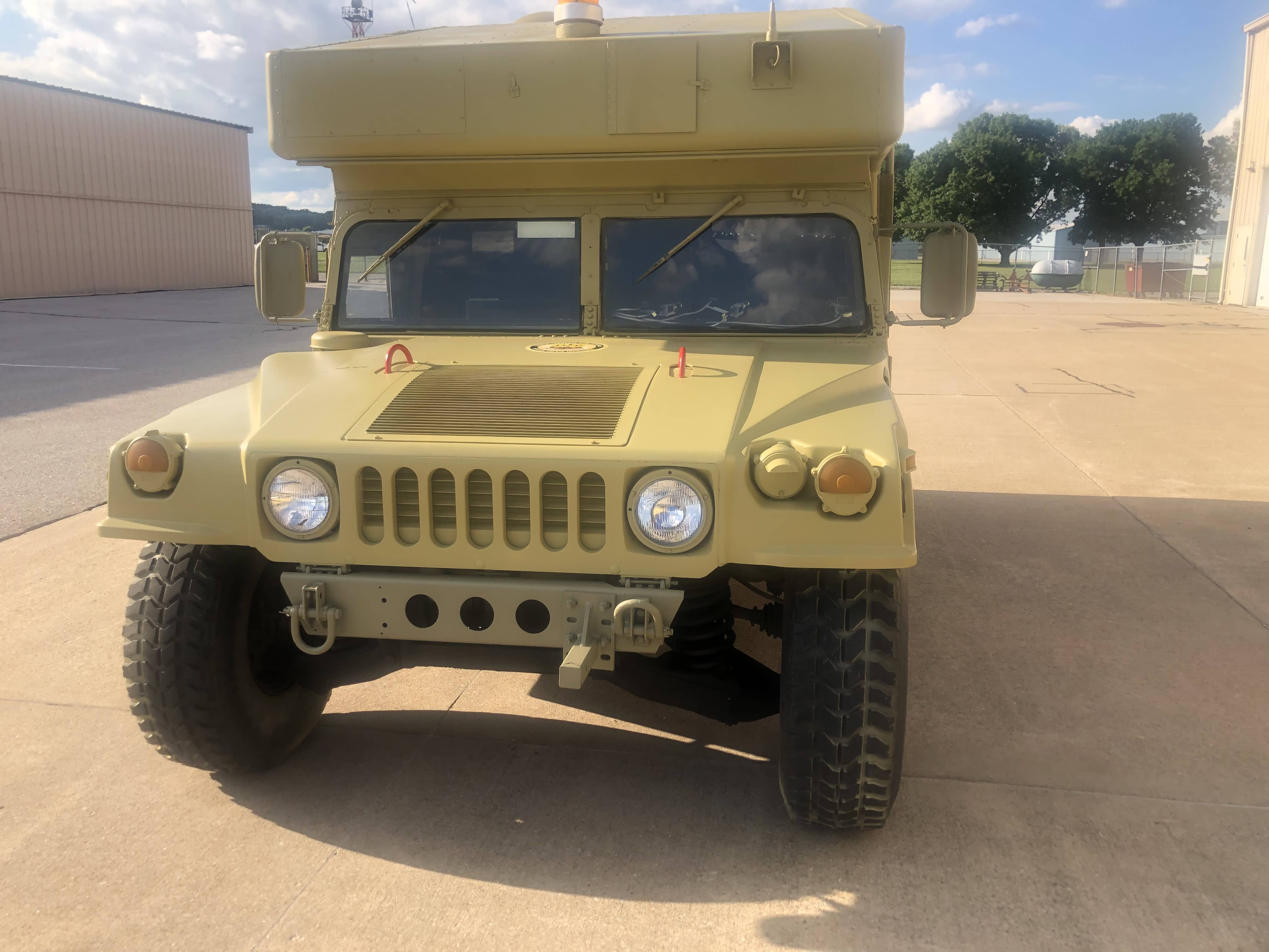 Front view of humvee research vehicle