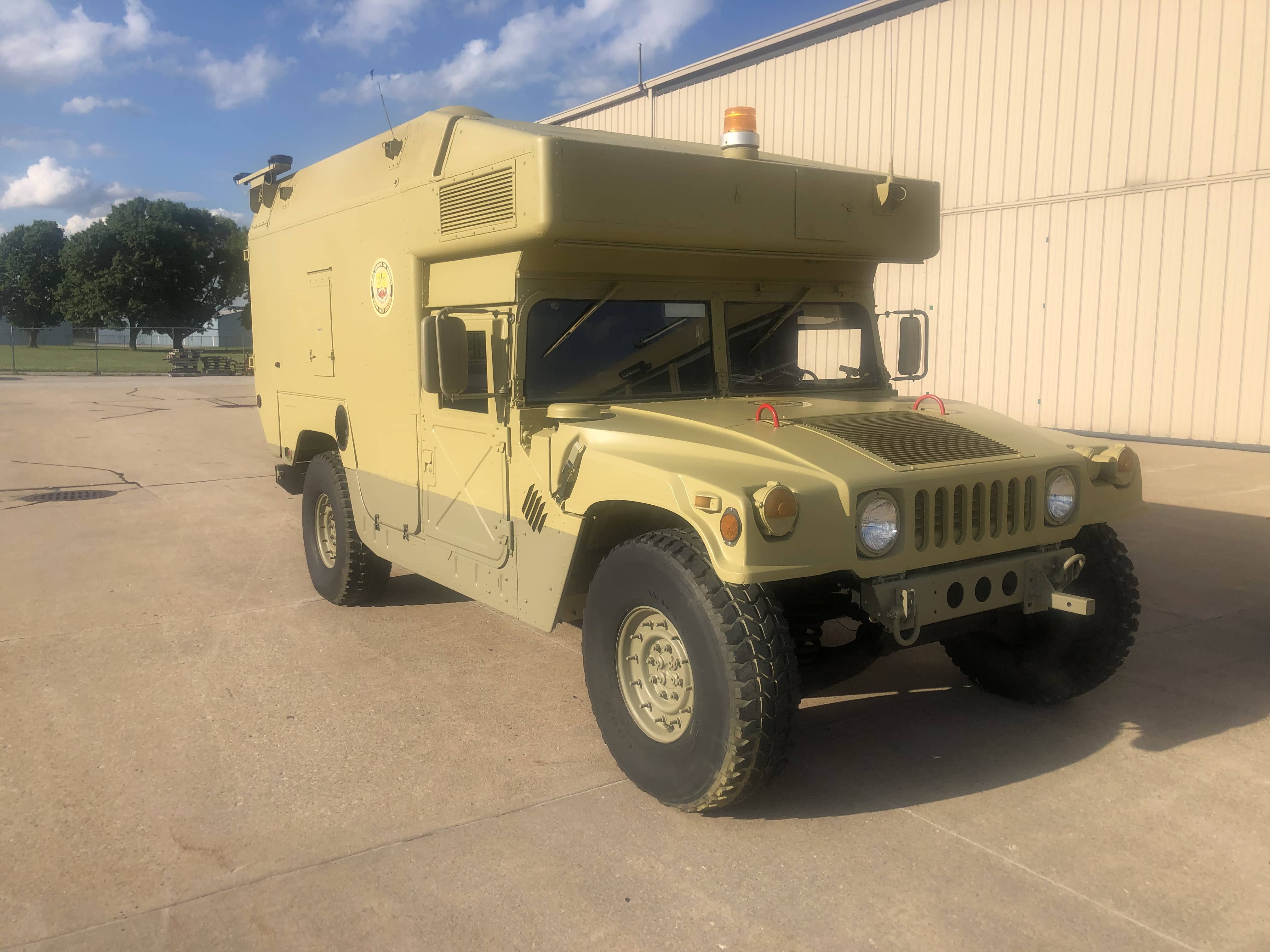 Side view of humvee research vehicle