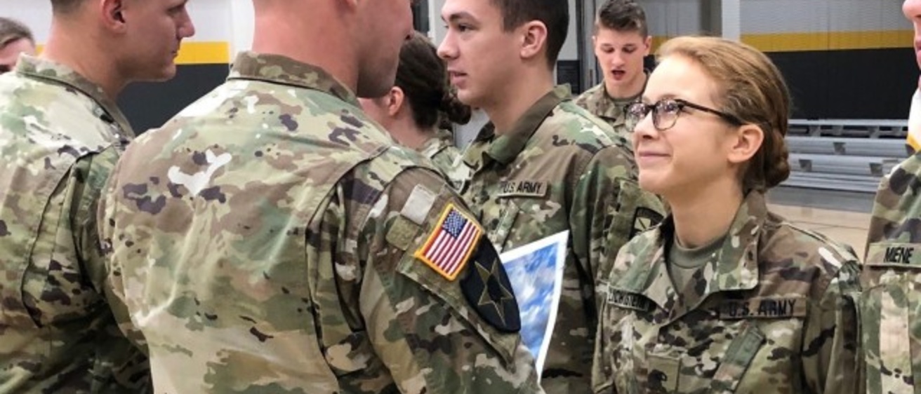 Kaylee Lichtenstein in military uniform