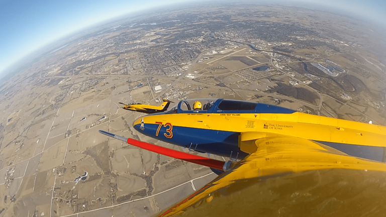 Delfin L29 in the air